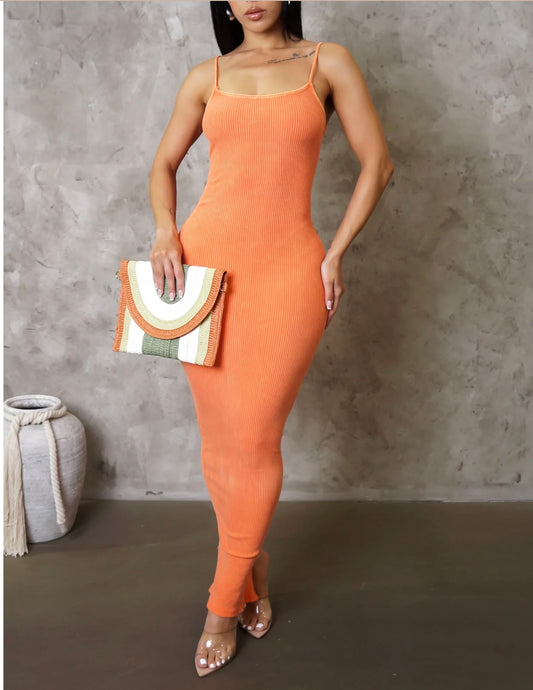 Summer Orange Midi